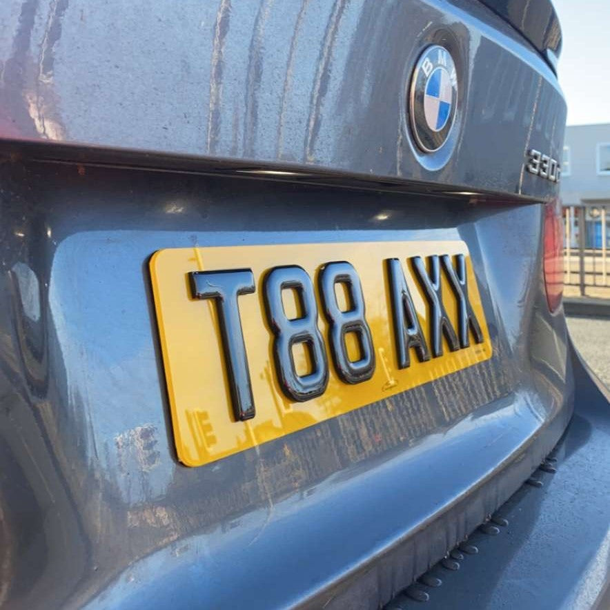 Shortened 4D Laser Cut Plate - Road Legal