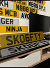 Tinted 3D Number Plates – Show Plates